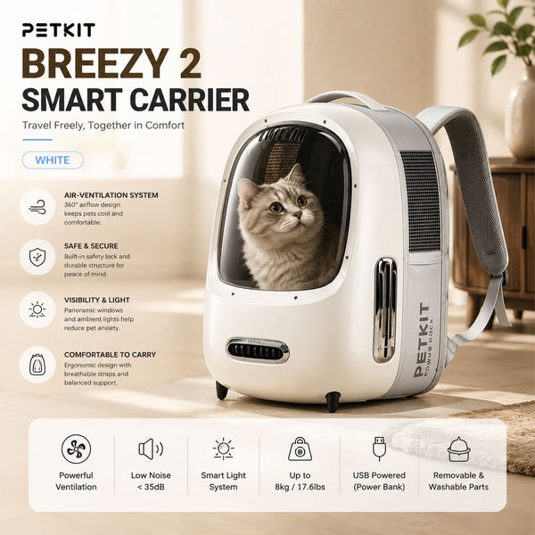 PETKIT Pet Bag Breezy 2 Smart Carrier White no type Petkit 
