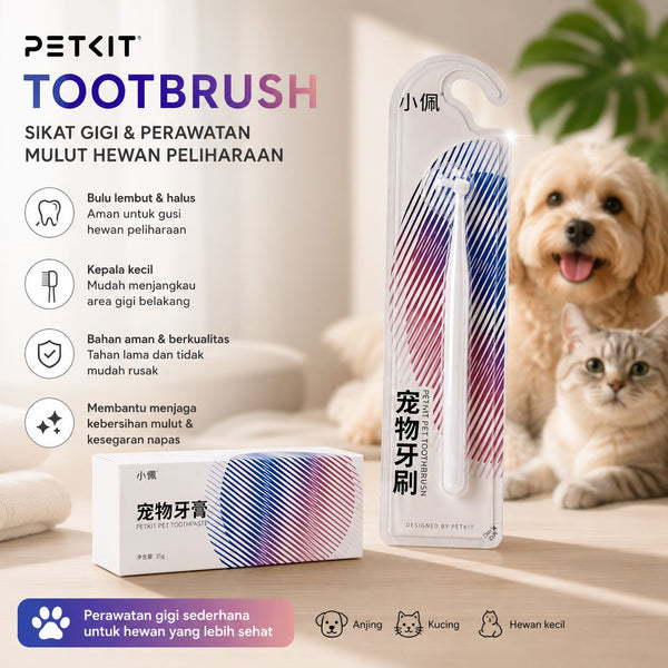 PETKIT Sikat Gigi Anjing Kucing Pet Toothbrush no type Tidak ada merek 
