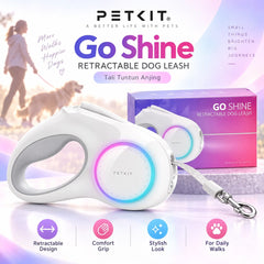PETKIT Tali Tuntun Anjing Go Shine Retractable Dog Leash no type Tidak ada merek 