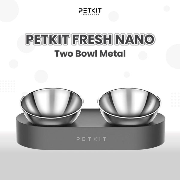 PETKIT Tempat Makan Fresh Nano METAL Double Adjustable Feeding Bowl no type Tidak ada merek 
