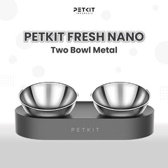 PETKIT Tempat Makan Fresh Nano METAL Double Adjustable Feeding Bowl no type Tidak ada merek 