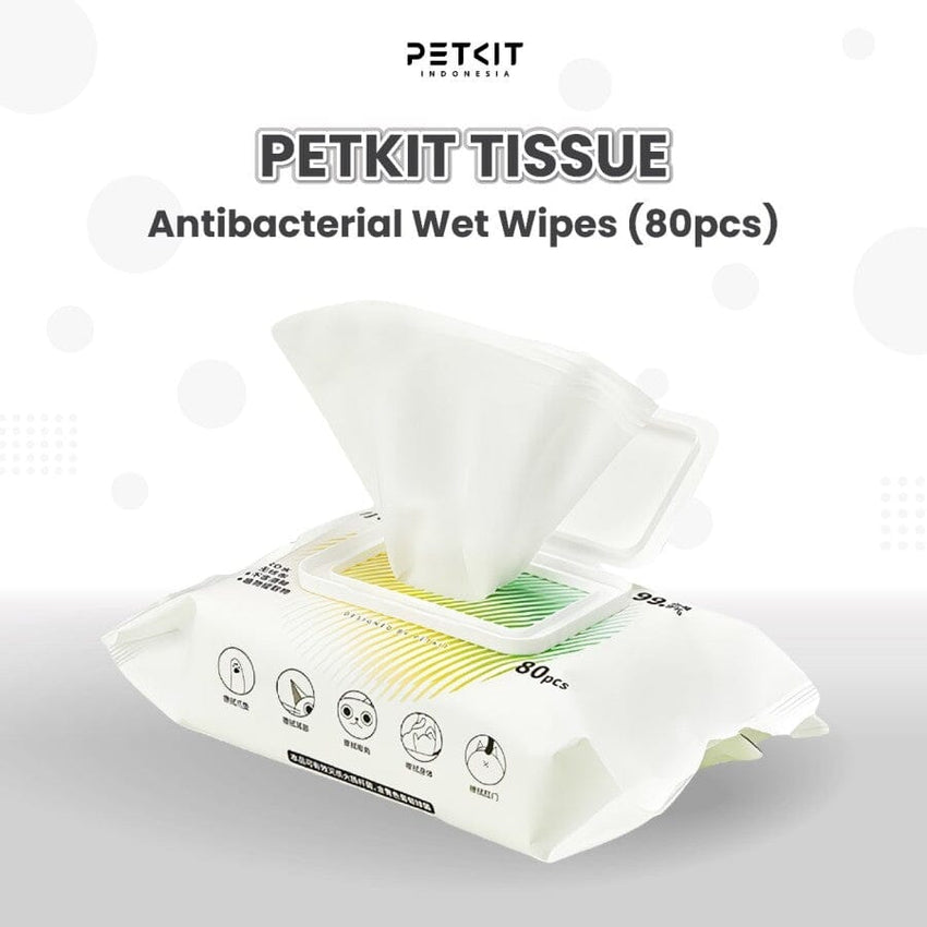 PETKIT Tissue Basah Antibacterial Wet Wipes 80pcs Hobi & Koleksi > Perawatan Hewan > Grooming Hewan PETKIT 