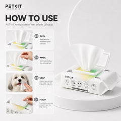 PETKIT Tissue Basah Antibacterial Wet Wipes 80pcs no type Tidak ada merek 