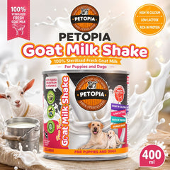 PETOPIA Susu Anjing Goat Milk Shake 100% 400ml no type Tidak ada merek 