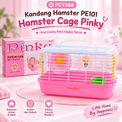 PETS88 Kandang Hamster PE101 Hamster Cage Pinky no type Tidak ada merek 
