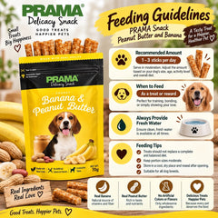 PRAMA Snack Anjing Peanut Butter and Banana 70gr no type Tidak ada merek 