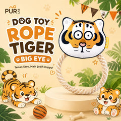 PURLAB Mainan Anjing Dog Toy Rope Tiger Big Eye no type Tidak ada merek 