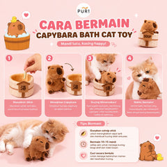 PURLAB Mainan Kucing Capybara Bath Cat Toy no type Tidak ada merek 