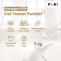 PURLAB Mainan Kucing Cat Teaser Zoo Series Furry Llama no type Tidak ada merek 