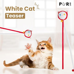 PURLAB Mainan Kucing Cat Teaser Zoo Series White Cat no type Tidak ada merek 