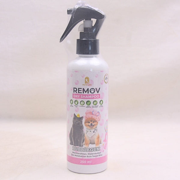 REMOV Dry Shampoo Bubblegum 250ml Grooming Shampoo and Conditioner Remov 