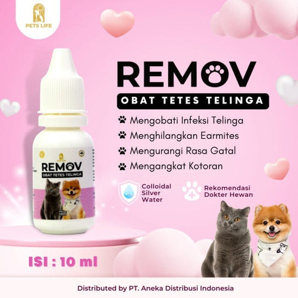 REMOV Obat Tetes Telinga Hewan 10ml no type Tidak ada merek 