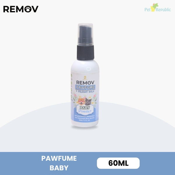 REMOV Pawfume Baby Powder 60ml Hobi & Koleksi > Perawatan Hewan > Grooming Hewan Pet Republic Indonesia 