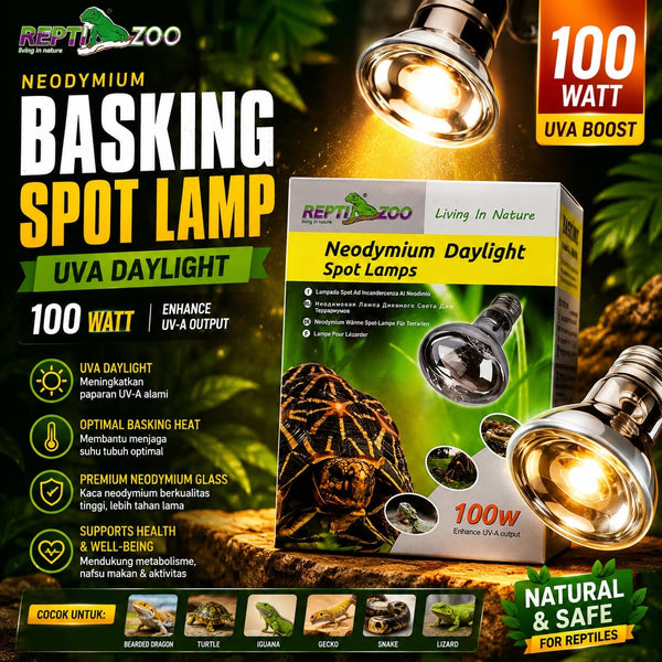 REPTILZOO Lampu Reptil UVA Neodymium Basking 100W no type Tidak ada merek 