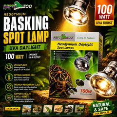 REPTILZOO Lampu Reptil UVA Neodymium Basking 100W no type Tidak ada merek 