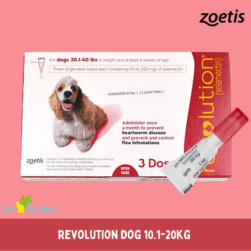 REVOLUTION Dog Flea and Tick Drop RED 1,0ml 1pcs no type Tidak ada merek 