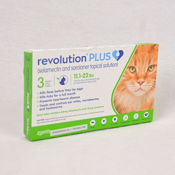 REVOLUTION Plus Obat Kutu Kucing Cat Green 5.1-10kg no type Revolution 