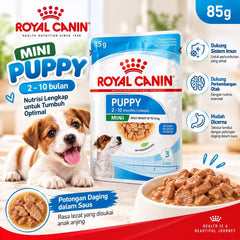 ROYALCANIN Makanan Anakan Anjing Mini Puppy Pouch 85gr no type Tidak ada merek 
