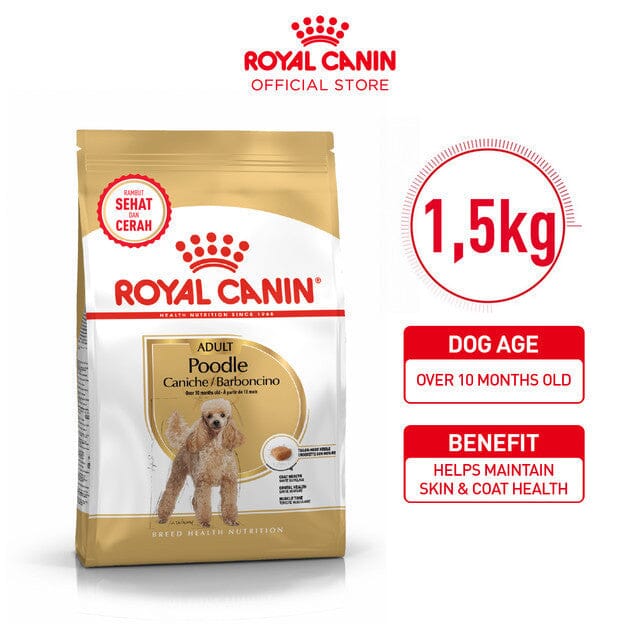 ROYALCANIN Makanan Anjing Khusus Poodle 1.5kg no type Tidak ada merek 