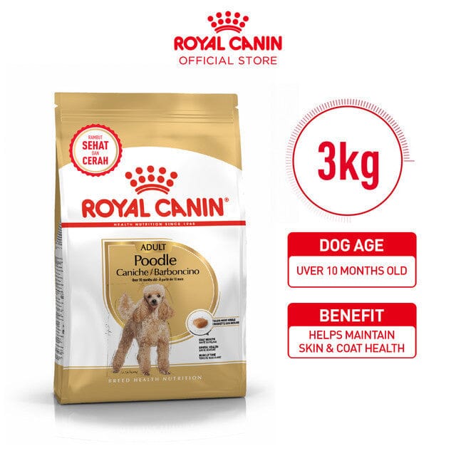 ROYALCANIN Makanan Anjing Khusus Poodle 3kg no type Tidak ada merek 