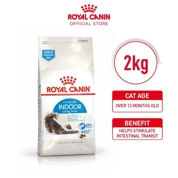 ROYALCANIN Makanan Kucing Feline Indoor LONG HAIR 2kg no type Tidak ada merek 