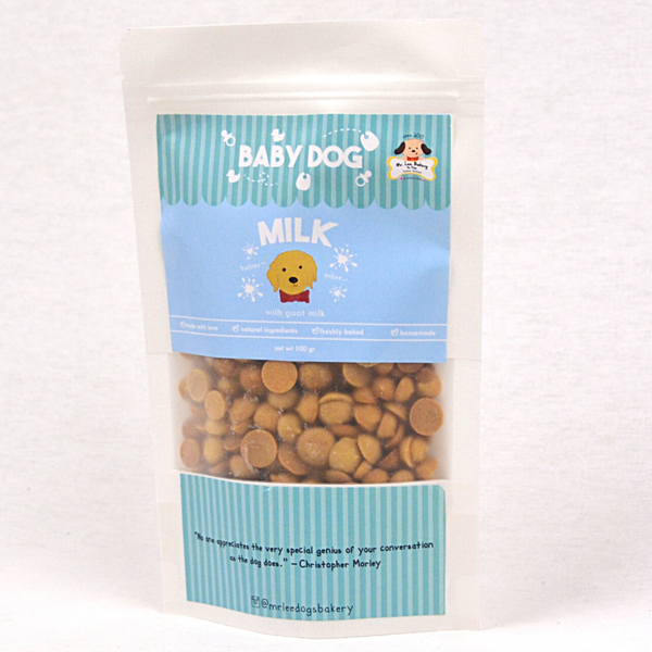 MRLEEBAKERY Snack Anjing Baby Dog Biscuit MILK 100gr