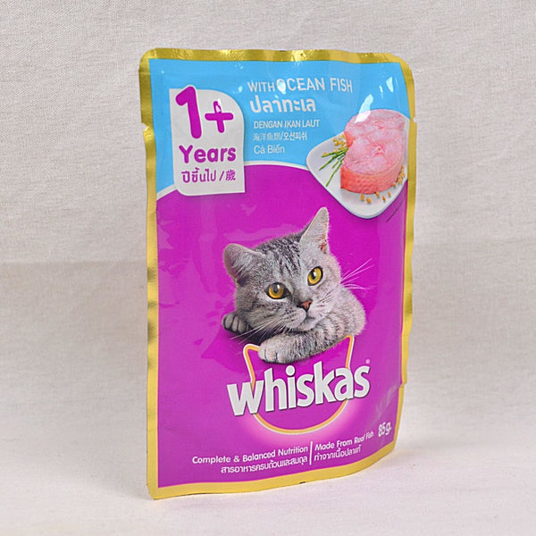 WHISKAS 1+ Makanan Kucing Wetfood Ocean Fish 80gram