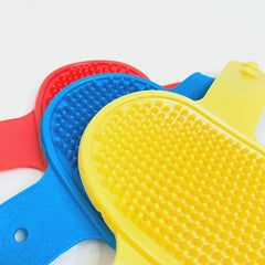 MAME Sikat Mandi Grooming Rubber Brush Blue 12x9cm