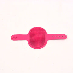 MAME Sikat Mandi Grooming Rubber Brush Pink 12x9cm