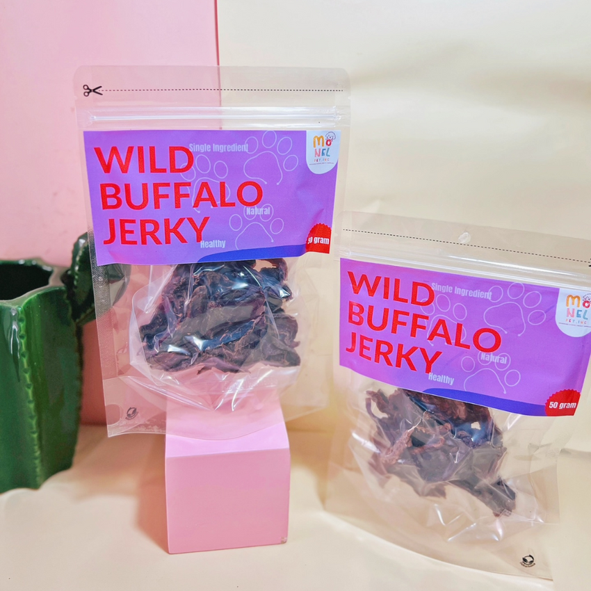 MONELPET Snack Anjing Buffalo Jerky 50gr