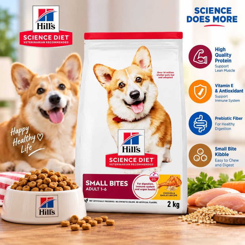 SCIENCEDIET Makanan Anjing Small Bite Chicken 2kg no type Tidak ada merek 