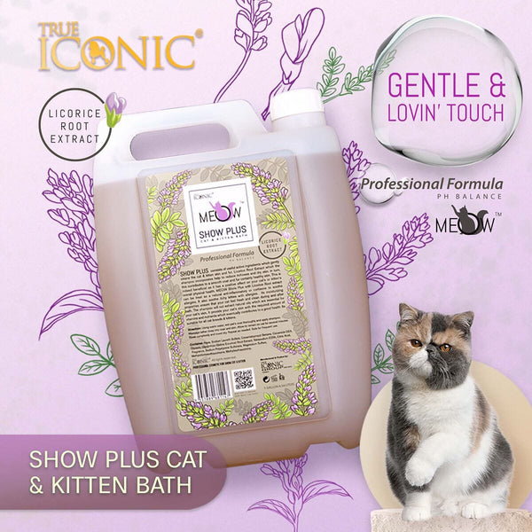Shampoo Kucing Premium TRUE ICONIC Meow Show Cat Plus 4,5L no type Pet Republic Indonesia 