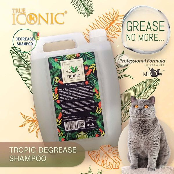 Shampoo Kucing Premium TRUE ICONIC Meow Tropic Degreaser 4.5L no type Pet Republic Indonesia 