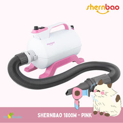 SHERNBAO SHD1800 Single Motor Force Dryer Pink Grooming Tools Tidak ada merek 