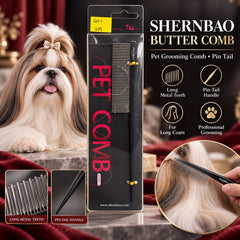 SHERNBAO Sisir Hewan GSC104 Pin Tail Comb Length Of Comb 104mm Grooming Tools Pet Republic Indonesia 