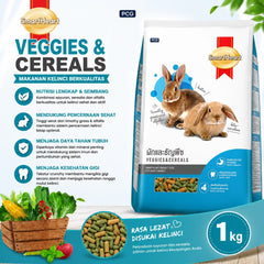 SMARTHEART Makanan Kelinci Rabbit Food VEGGIES and CEREAL 1kg no type Tidak ada merek 