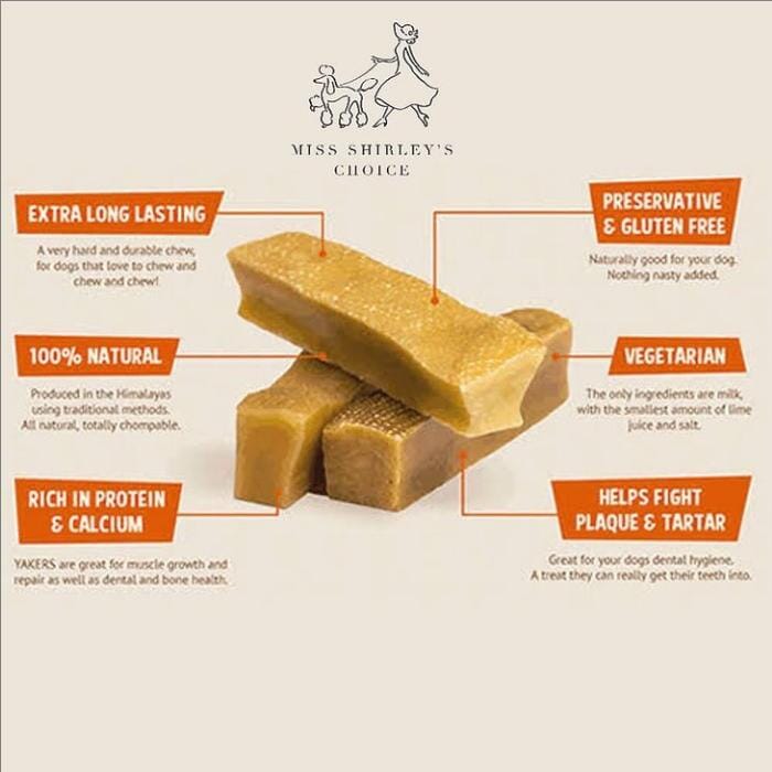 Snack Anjing MISS Shierly's Choice Himalayan Cheese Bar LARGE Dog Dental Snack Miss Shierly's Choice 