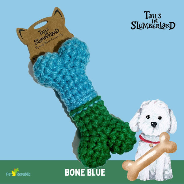 TAILSINSLUMBERLAND Mainan Anjing Bone Blue Dog Toy Tails in Slumberland 