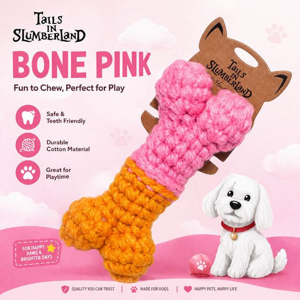 TAILSINSLUMBERLAND Mainan Anjing Bone Pink Dog Toy Tidak ada merek 