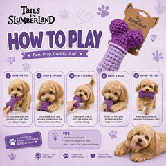 TAILSINSLUMBERLAND Mainan Anjing Bone Purple Dog Toy Tidak ada merek 