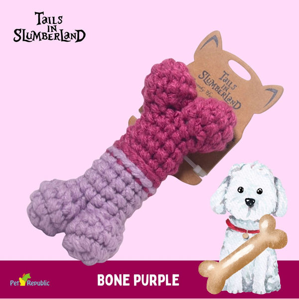 TAILSINSLUMBERLAND Mainan Anjing Bone Purple Dog Toy Tidak ada merek 