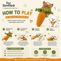 TAILSINSLUMBERLAND Mainan Anjing Carrot Dog Toy Tidak ada merek 