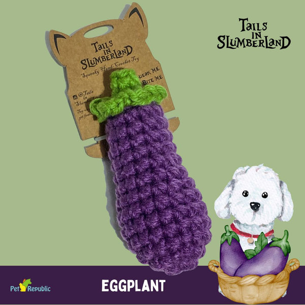 TAILSINSLUMBERLAND Mainan Anjing Eggplant Dog Toy Tails in Slumberland 