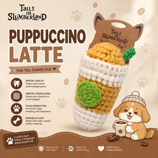 TAILSINSLUMBERLAND Mainan Anjing Puppuccino Latte Dog Toy Tidak ada merek 