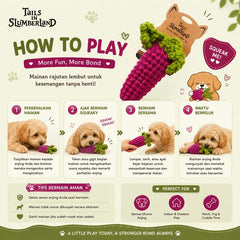 TAILSINSLUMBERLAND Mainan Anjing Turnip Dog Toy Tidak ada merek 