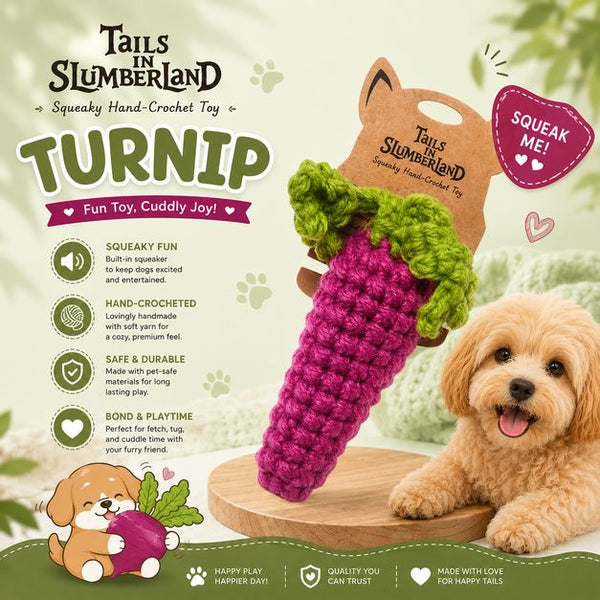 TAILSINSLUMBERLAND Mainan Anjing Turnip Dog Toy Tidak ada merek 