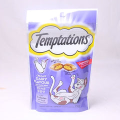 TEMPTATIONS Dairy Flavour 85gr Cat Snack Temptation 