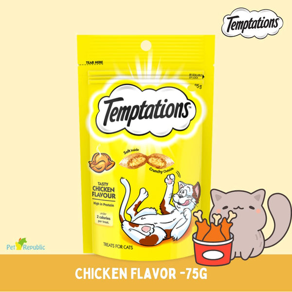 TEMPTATIONS Tasty Chicken 85gr Cat Snack Temptation 