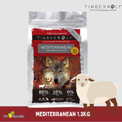 TIMBERWOLF Makanan Anjing Premium MEDITERRANEAN Lamb 1,3kg no type Tidak ada merek 