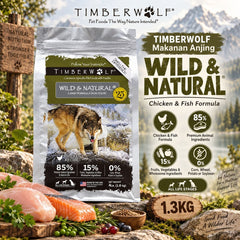 TIMBERWOLF Makanan Anjing WILD And Natural 1.3kg no type Tidak ada merek 